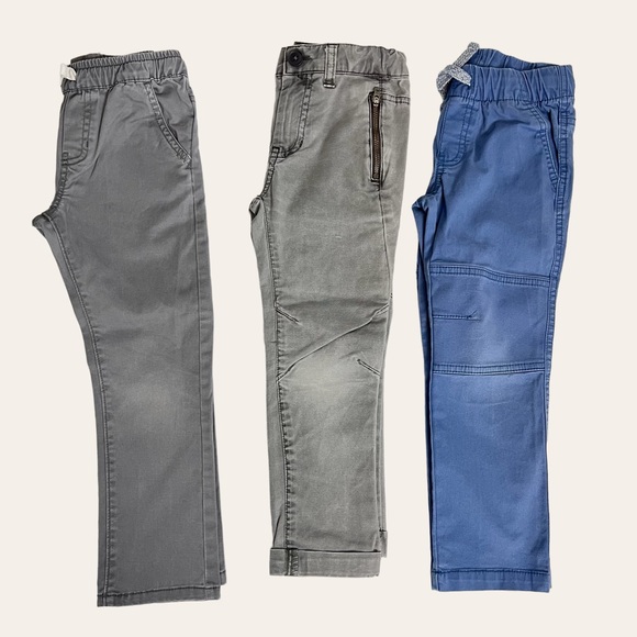 Cat & Jack Other - 3 Pair CAT AND JACK Boys Cargo Pants. Size 4T.  Taupe, Grey and Green.